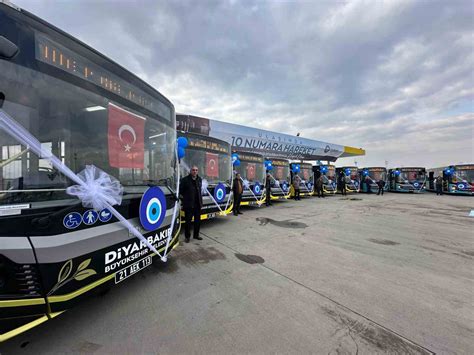 Diyarbakır’da toplu taşımayı rahatlatmak için 10 yeni otobüs hizmete alındı
